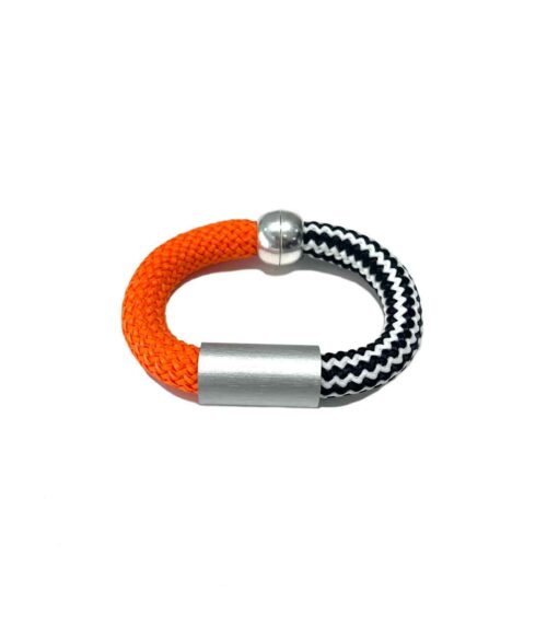 Aventurine, bijoux de créateur, bijoux originaux, bijoux colorés, bracelet Christina bleu, orange de Christina Brampti