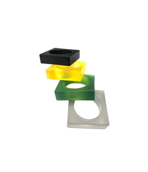 Aventurine, bijoux de créateurs, bijoux originaux, bijoux fantaisie, bracelets Mathilde noir, jaune, vert, gris de Materia