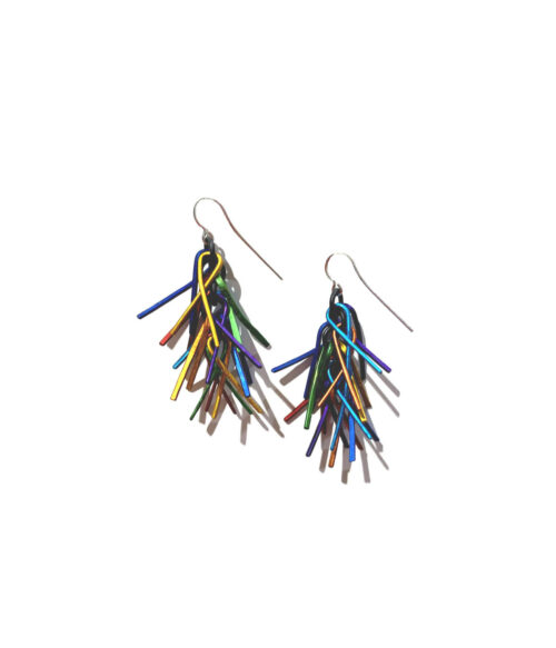 Oana Millet, boucles d'oreilles multicolores,