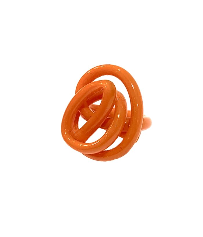 Aventurine, bijoux de créateurs, bijoux originaux, bague Scarlet, orange de Samuel Coraux