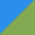 Bleu et vert