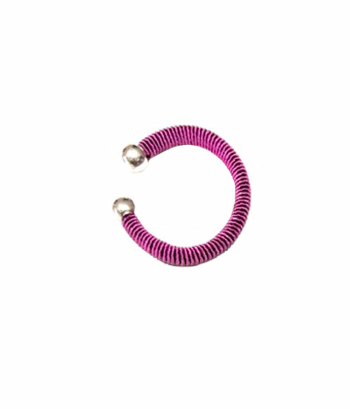 Aventurine, bijoux de créateur, bijoux originaux, bijoux colorés, bracelet Cali parme bis de Christina Brampti