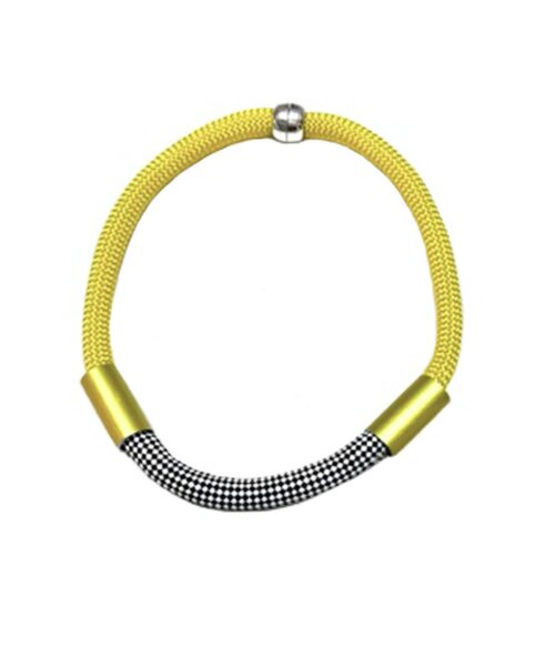 Aventurine, bijoux de créateur, bijoux originaux, bijoux colorés, collier Calista jaune citron, de Christina Brampti