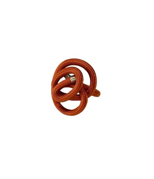 Aventurine, bijoux de créateur, bijoux originaux, bijoux colorés, bague Sibel orange brique de Samuel Coraux