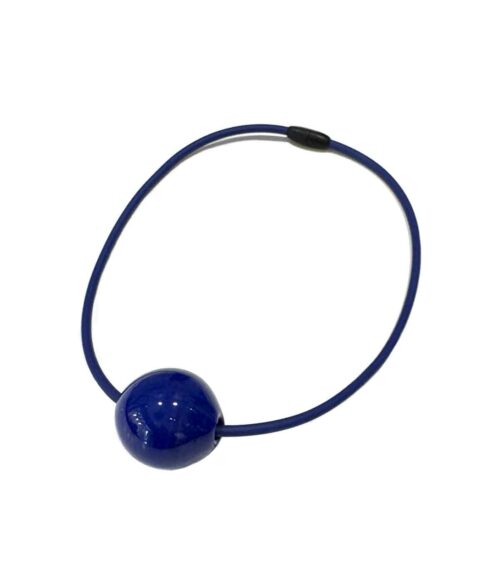 Aventurine, bijoux de créateur, bijoux originaux, bijoux colorés, collier bubble bleu de Samuel Coraux