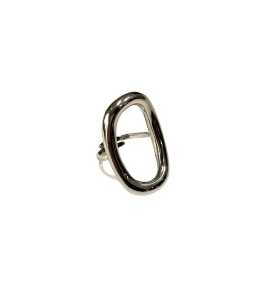 Aventurine, bijoux de créateur, bijoux originaux, bague Brune, argentée.