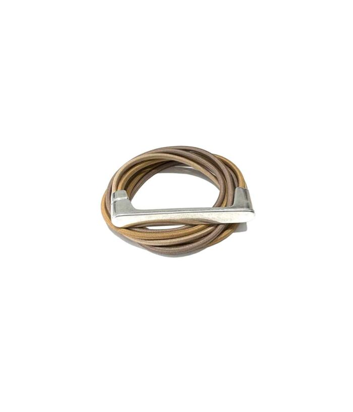 Aventurine, bijoux de créateur, bijoux originaux, bijoux colorés, bracelet Cayla Beige-taupe-brun de Christina Brampti