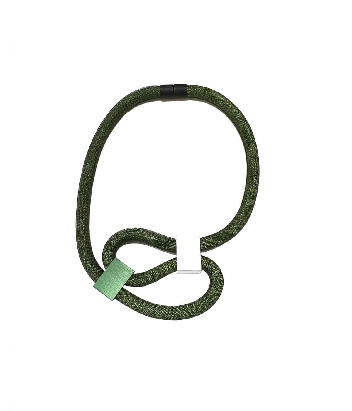 Aventurine, bijoux de créateur, bijoux originaux, bijoux colorés, collier Clea vert de Christina Brampti