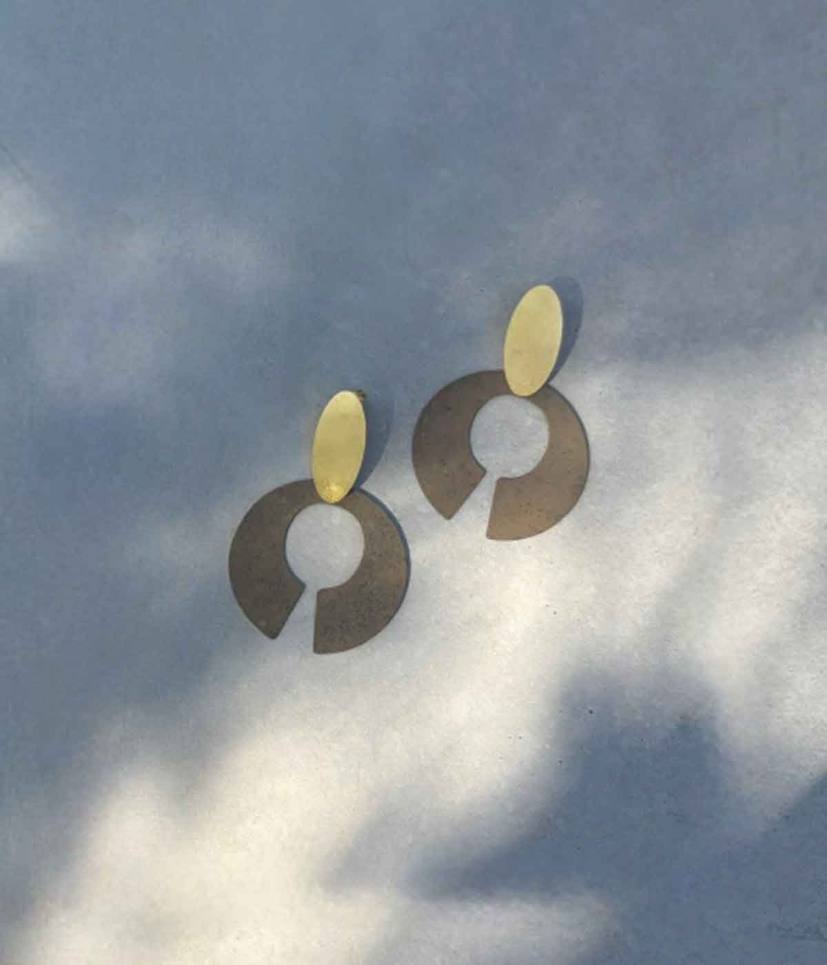 Aventurine, bijoux de créateurs, bijoux originaux, bijoux fantaisie, boucles d'oreilles Fauve, mordorées de Foteini Liami