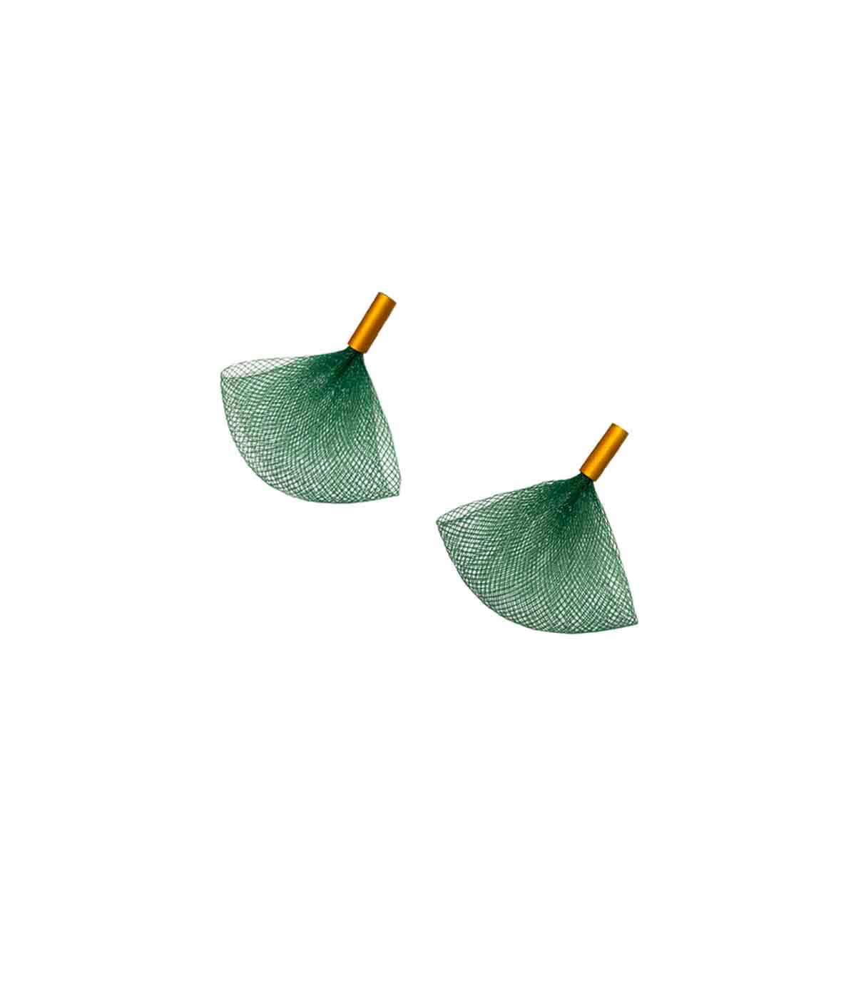 Aventurine, bijoux de créateur, bijoux originaux, bijoux colorés, boucles d'oreilles, Candice, vert foncé de Christina Brampti