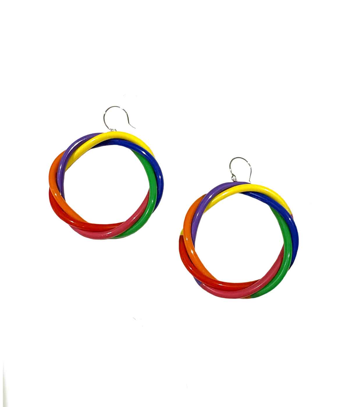 Aventurine, bijoux de créateurs, bijoux fantaisie, bijoux originaux, boucles d'oreilles Servane, multicolore de Samuel Coraux